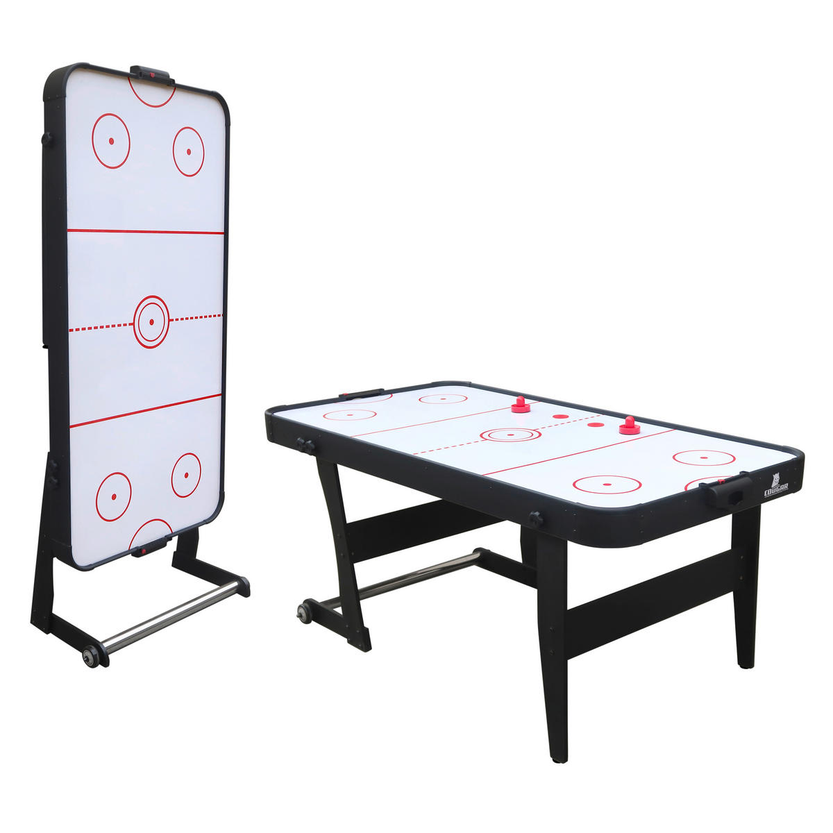 Cougar Airhockeytisch Icing XL B/H/T: ca. 91x78,7x183 cm Icing XL - schwarz (91,00/78,70/183,00cm) - Cougar