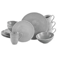 CreaTable Kombiservice Sofia grau Porzellan 16 tlg. Sofia - grau - CreaTable