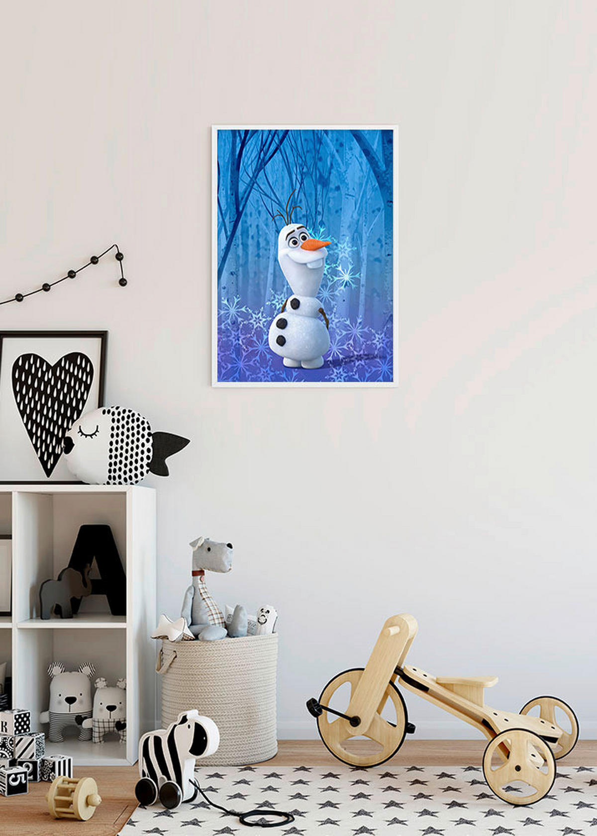 Komar Poster Frozen Olaf Crystal Disney B/L: ca. 30x40 cm Frozen Olaf Crystal - (30,00/40,00cm) - Komar