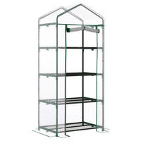 Outsunny Gewächshaus B/H/L: ca. 50x160x70 cm Gewächshaus - transparent (70,00/50,00/160,00cm) - Outsunny