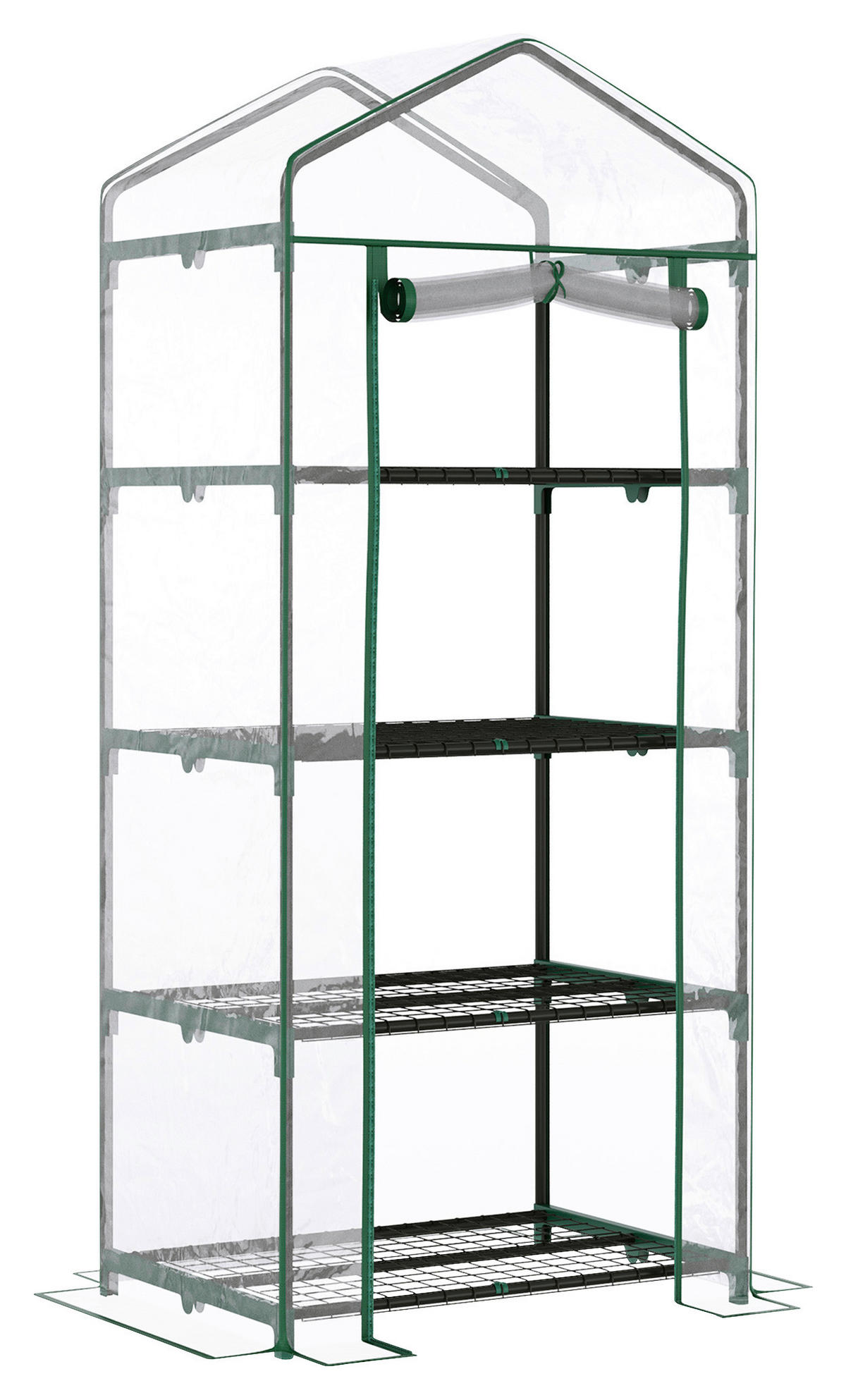 Outsunny Gewächshaus B/H/L: ca. 50x160x70 cm Gewächshaus - transparent (70,00/50,00/160,00cm) - Outsunny