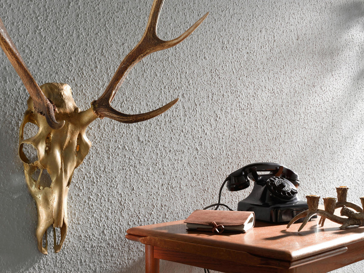 Erfurt Rauhfaser weiß B/L: ca. 53x1005 cm Vliesrauhfaser_Erfurt Rustic - weiß (53,00/1005,00cm) - Erfurt