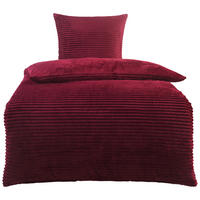 Microfaser Bettwäsche Cashmere touch Bettwäsche_Cashmere-Like 135x200cm - bordeaux (135,00/200,00cm)