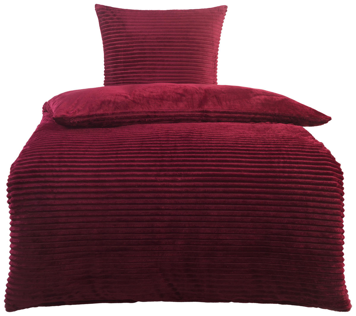 Microfaser Bettwäsche Cashmere touch Bettwäsche_Cashmere-Like 135x200cm - bordeaux (135,00/200,00cm)