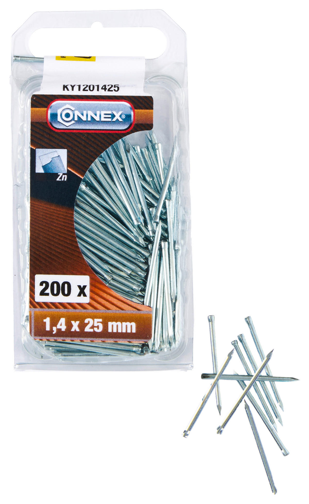 CONNEX Sockelleistenstifte 200 tlg. Sockelleistenstifte 1,4x25mm - CONNEX