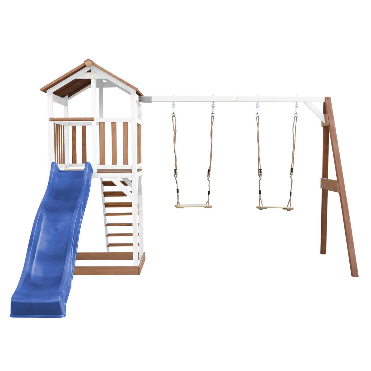 AXI Spielturm Beach Tower braun B/H/L: ca. 357x242x349 cm Beach Tower - braun/blau (349,00/357,00/242,00cm) - AXI