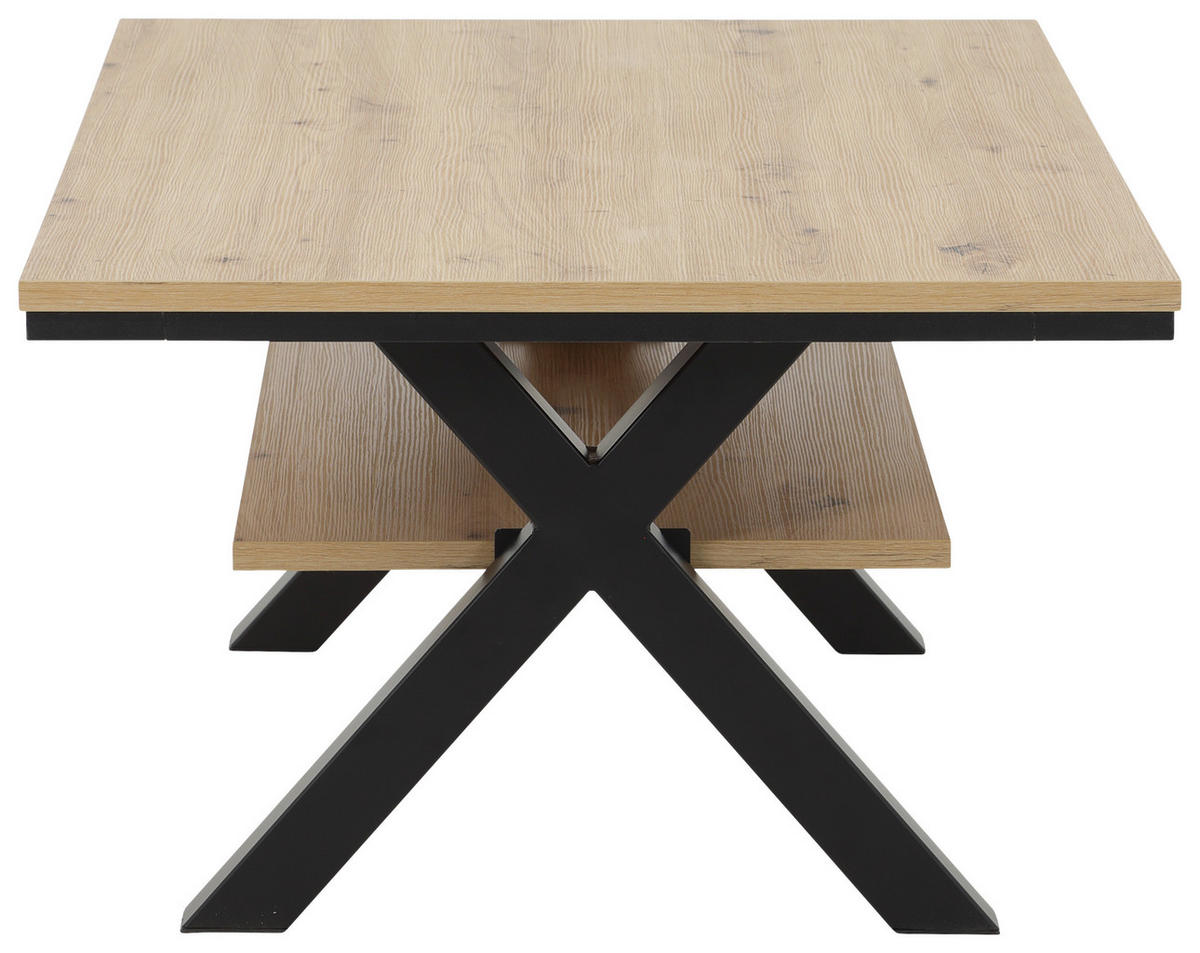 Couchtisch Eiche Artisan Nachbildung schwarz B/H/T: ca. 110x43x67 cm Mats_091508_Couchtisch - Eiche/schwarz (110,00/43,00/67,00cm)