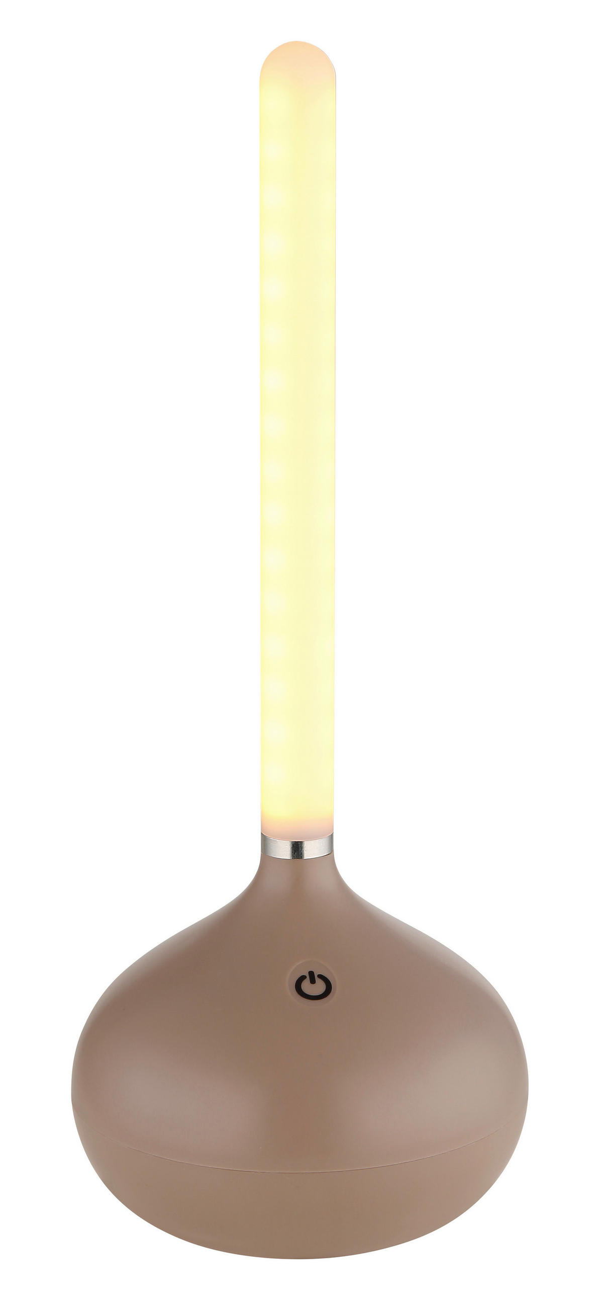 GLOBO LED-Tischleuchte TURNER 28067CH Opal champagner Kunststoff H/D: ca. 24,3x9,6 cm 1 Brennstellen TURNER - champagner/Opal (9,60/24,30cm) - GLOBO
