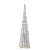 Näve Leuchten LED-Dekoartikel transparent Kunststoff B/H/T: ca. 13,5x45x13,5 cm LED Acryl Pyramide - transparent (13,50/45,00/13,50cm) - Näve Leuchten