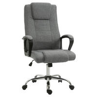 Drehstuhl 921-265CG grau 921-265CG - grau (62,00/119,00/76,00cm) - Vinsetto
