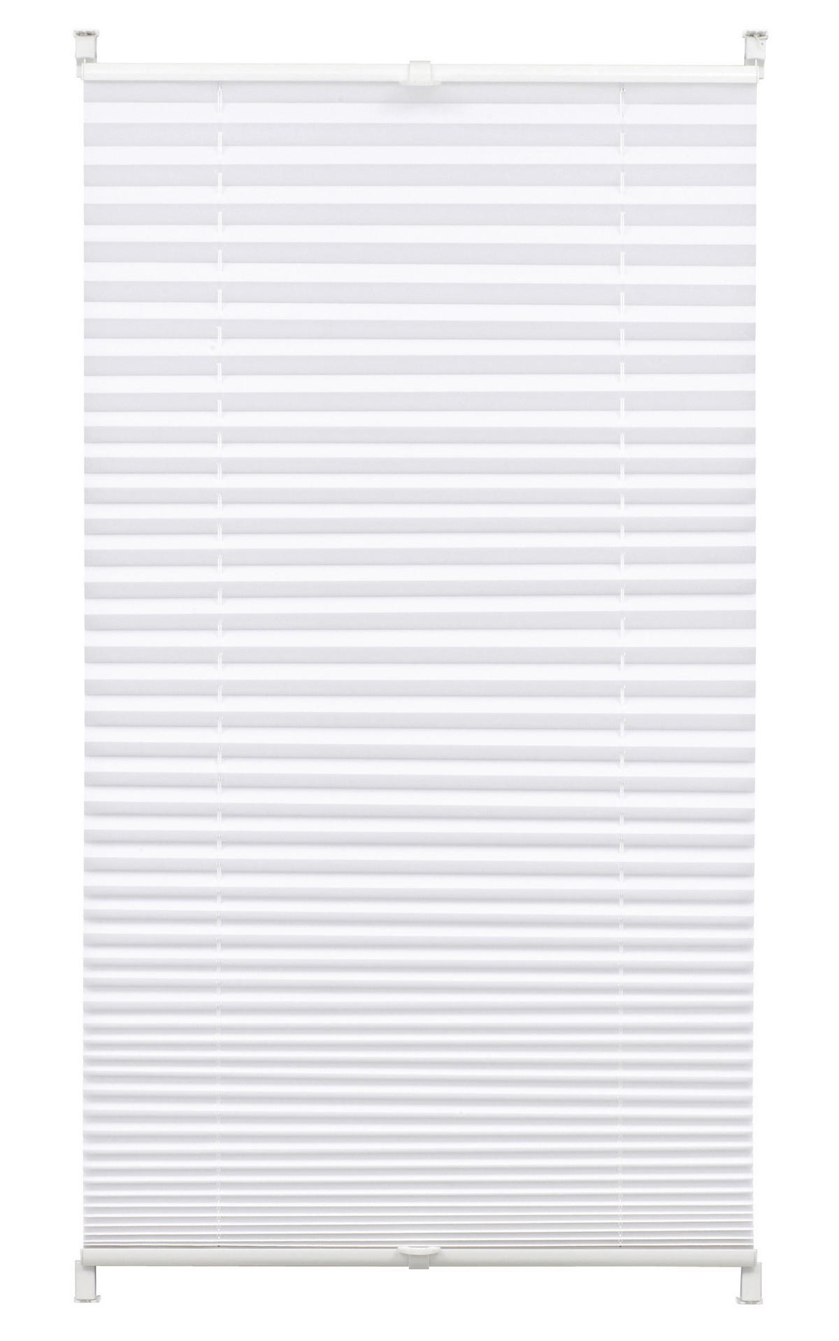 Boviva Spannplissee weiß B/L: ca. 60x210 cm Plissee-uni_TL - weiß (60,00/210,00cm) - Boviva