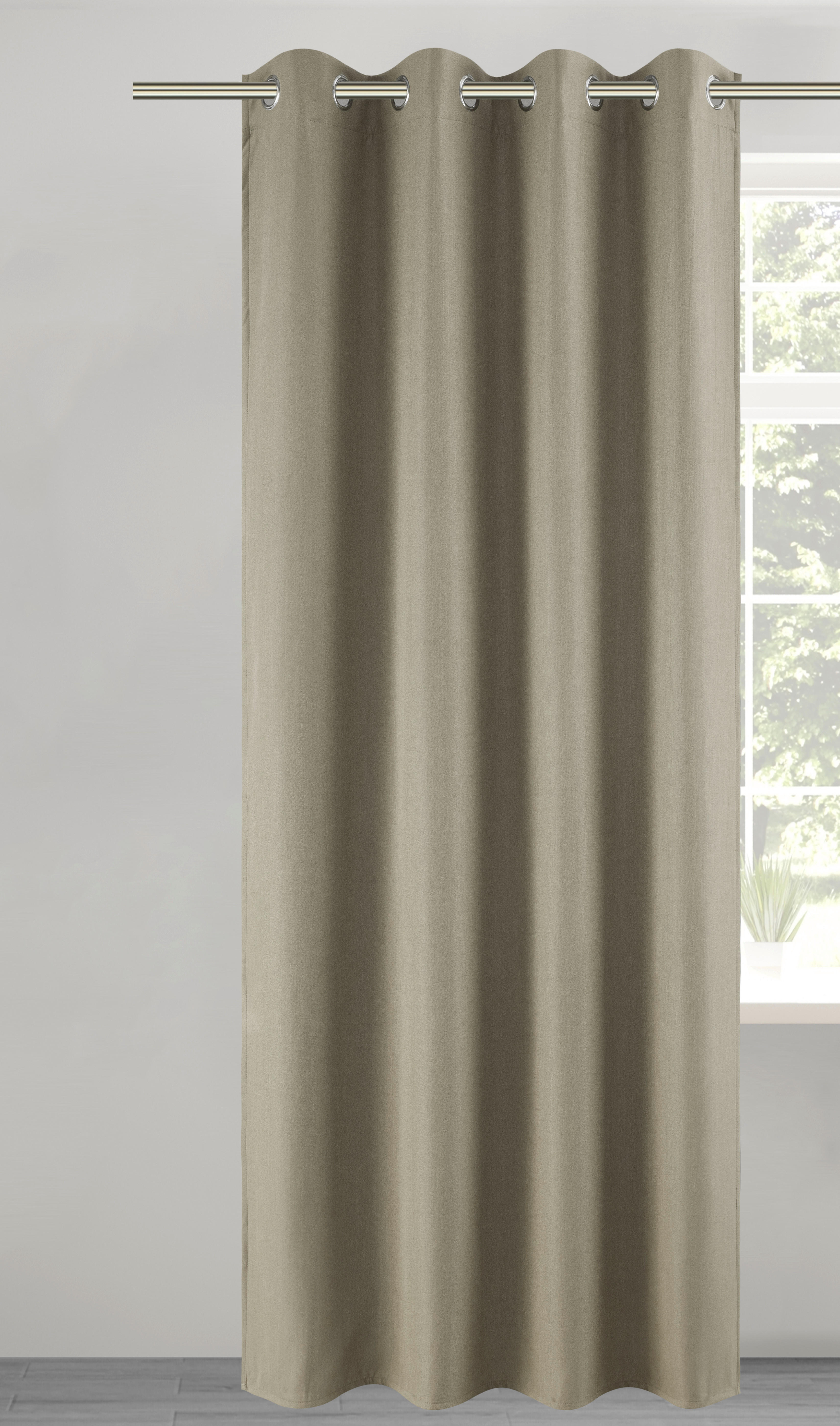 POCOline Verdunklungsvorhang Christa natur B/L: ca. 135x245 cm Christa - natur (135,00/245,00cm) - POCOline