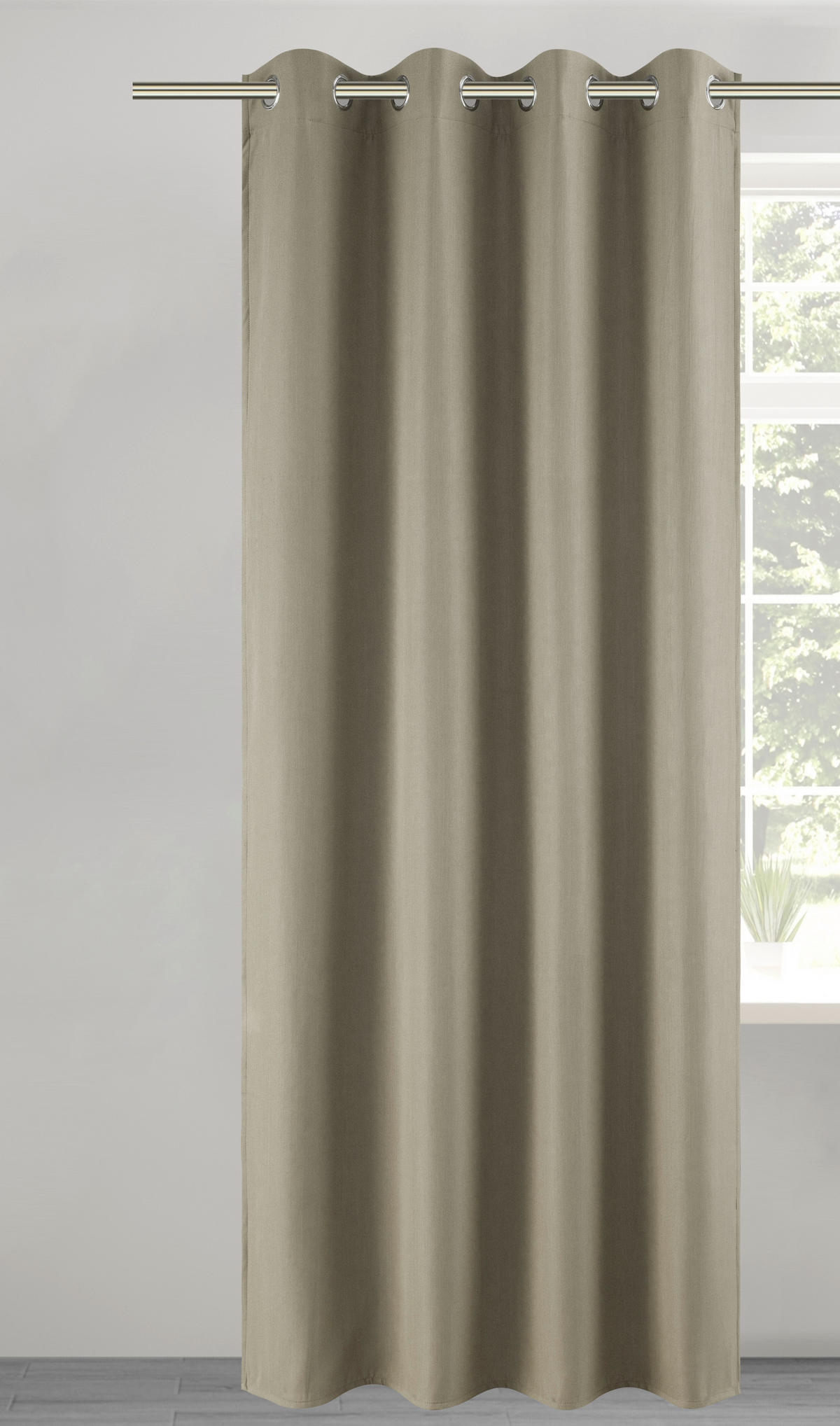 POCOline Verdunklungsvorhang Christa natur B/L: ca. 135x245 cm Christa - natur (135,00/245,00cm) - POCOline