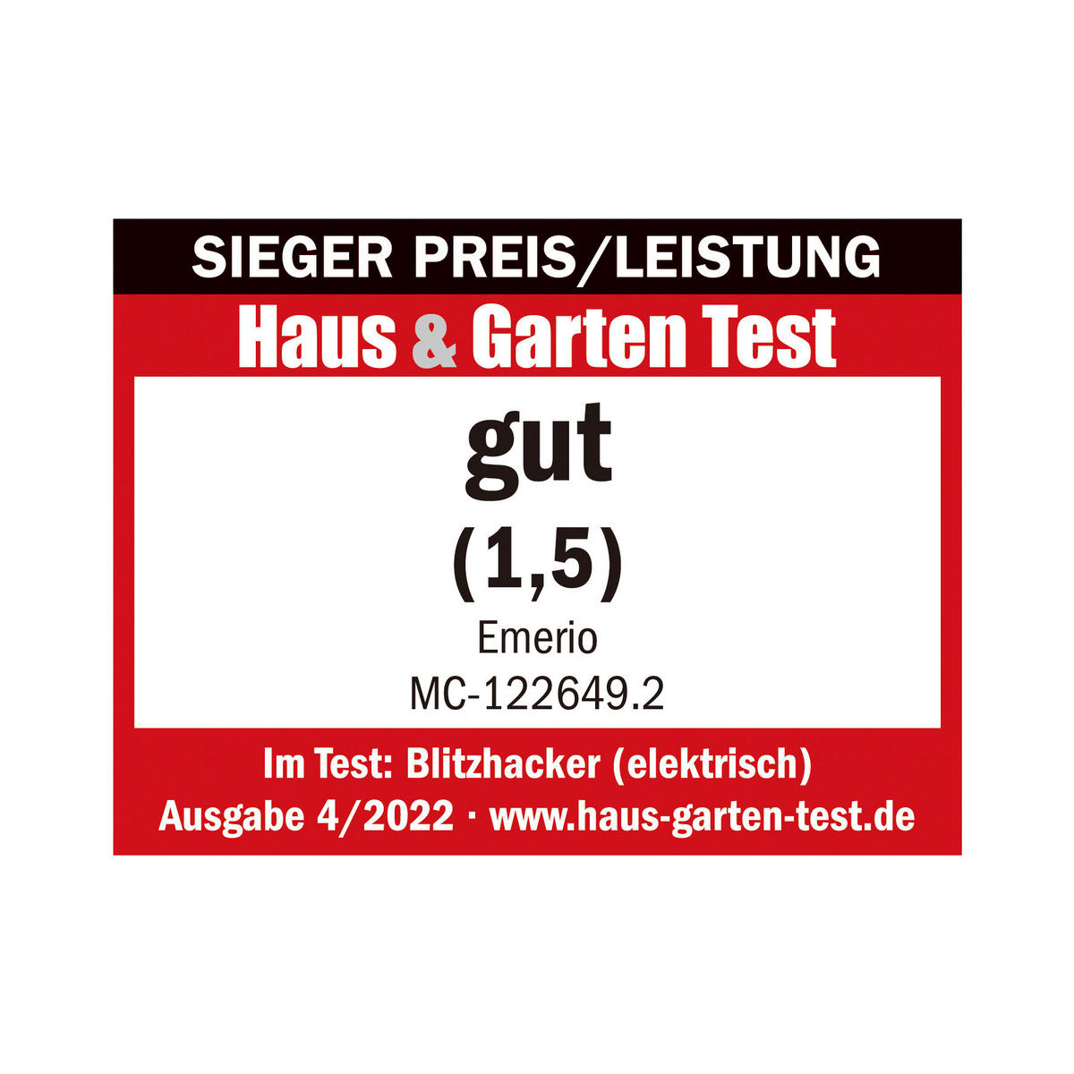 Emerio Zerkleinerer MC-122649.2 weiß transparent Kunststoff H/D: ca. 24,5x13,5 cm Zerkleinerer MC-122649.2 - weiß/transparent (13,50/24,50cm) - Emerio