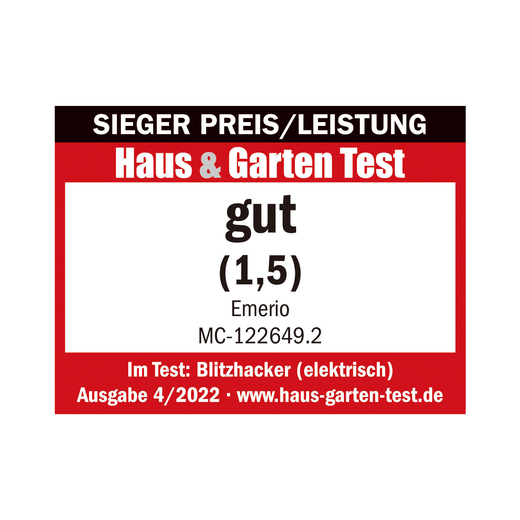 Emerio Zerkleinerer MC-122649.2 weiß transparent Kunststoff H/D: ca. 24,5x13,5 cm