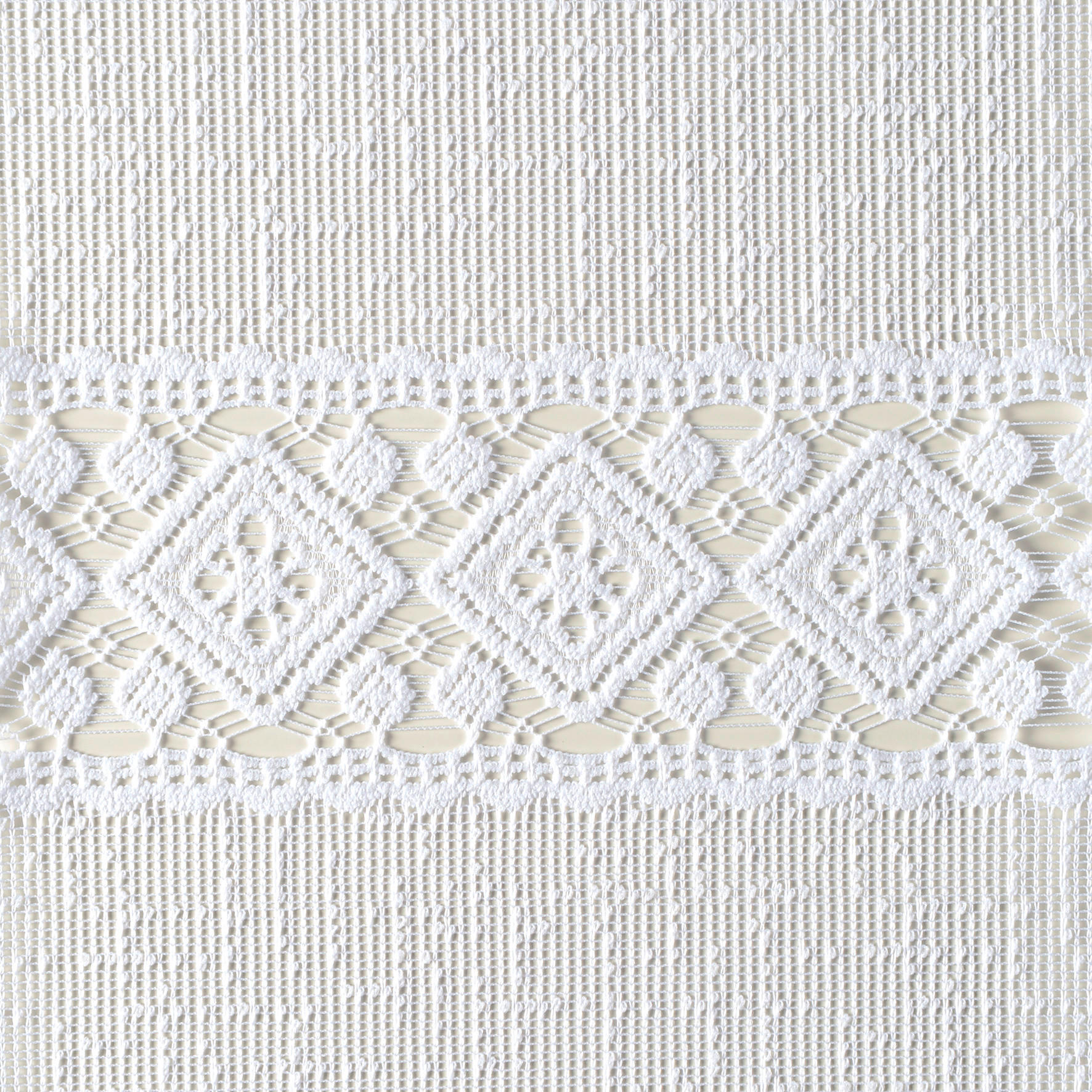 Scheibengardinen-Meterware weiß H: ca. 30 cm Scheibengardine - weiß (30,00cm)