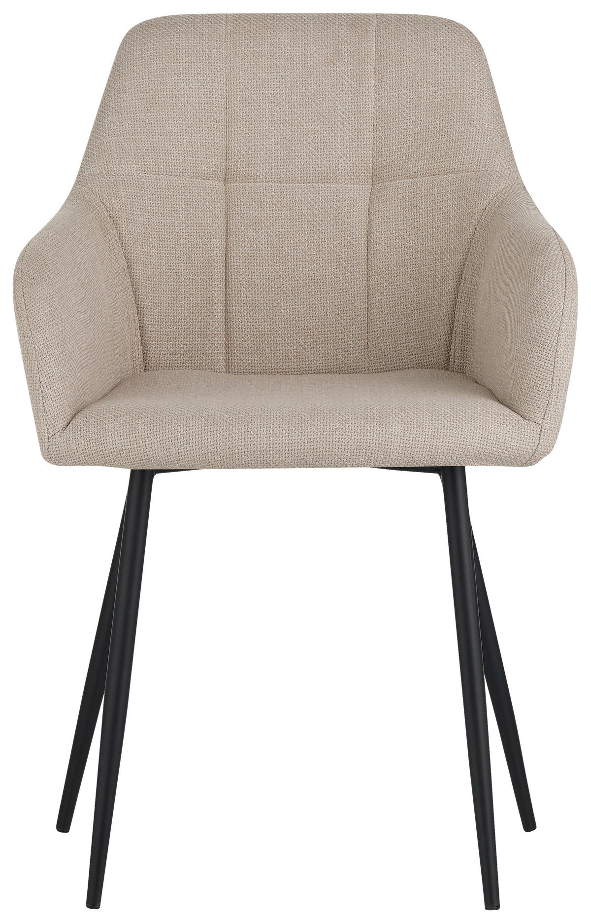 Armlehnstuhl Maria beige Microfaser Webstoff B/H/T: ca. 55x84x61 cm Maria - beige (55,00/84,00/61,00cm) - Hela