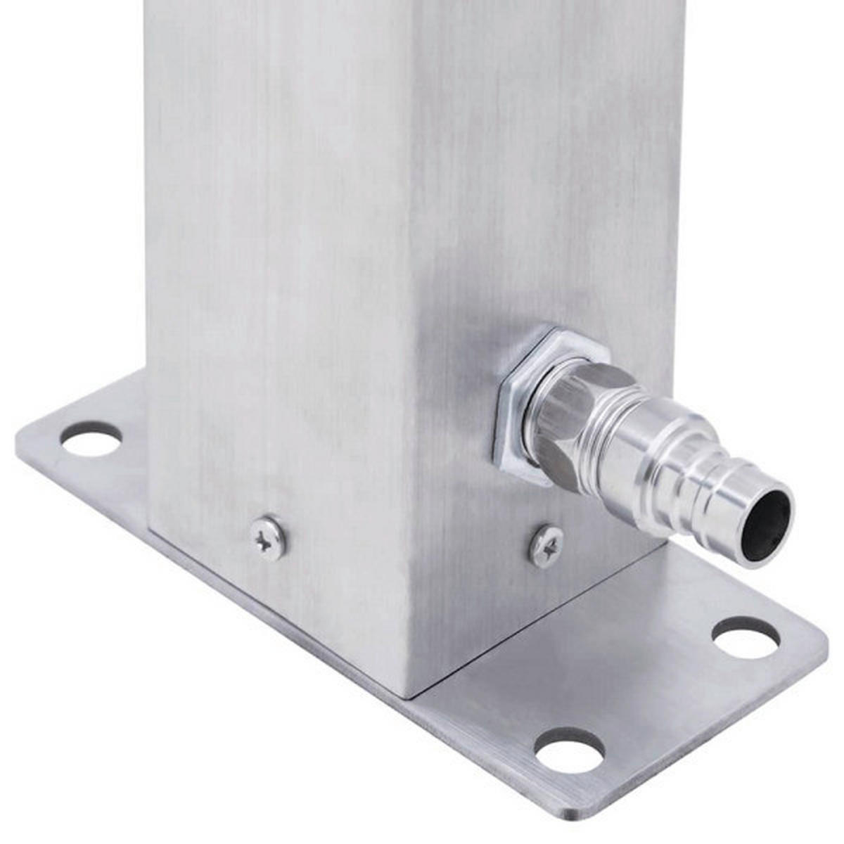 VidaXL Wassersäule silber B/H/L: ca. 7x60x23,5 cm Wassersäule - silber (23,50/7,00/60,00cm) - VidaXL