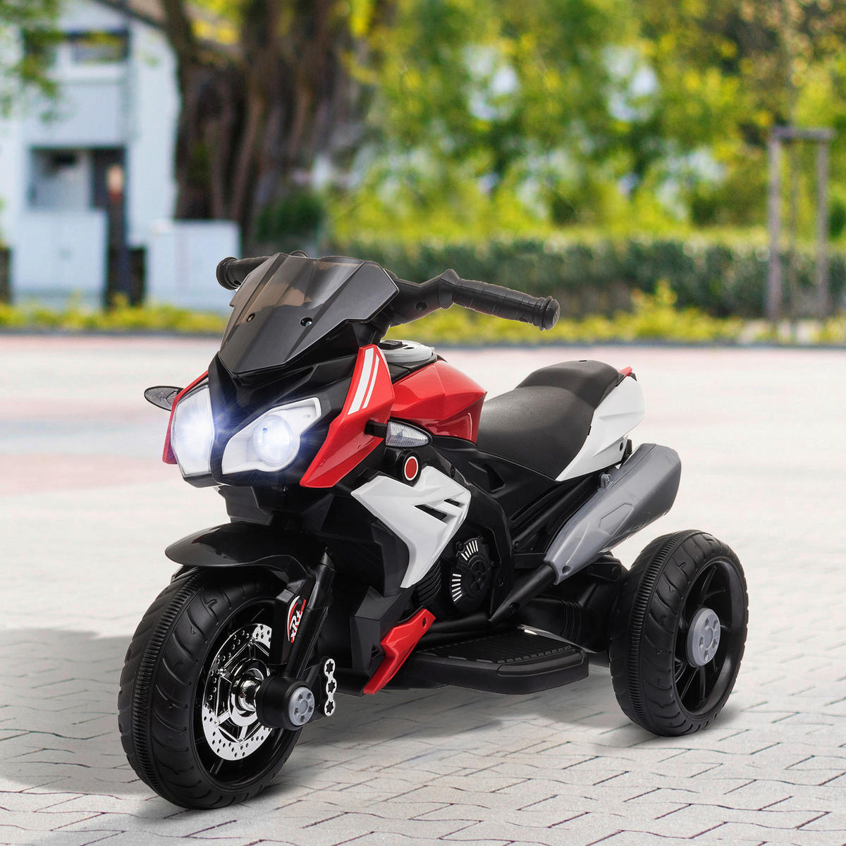 HOMCOM Kinder-Elektromotorrad rot B/H/L: ca. 42x52x86 cm Kinder-Elektromotorrad - rot/schwarz (86,00/42,00/52,00cm) - HOMCOM
