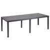 ProGarden Tisch Queen anthrazit Kunststoff B/H/L: ca. 90x72x220 cm Queen - anthrazit (220,00/90,00/72,00cm) - ProGarden