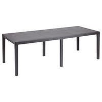 ProGarden Tisch Queen anthrazit Kunststoff B/H/L: ca. 90x72x220 cm Queen - anthrazit (220,00/90,00/72,00cm) - ProGarden