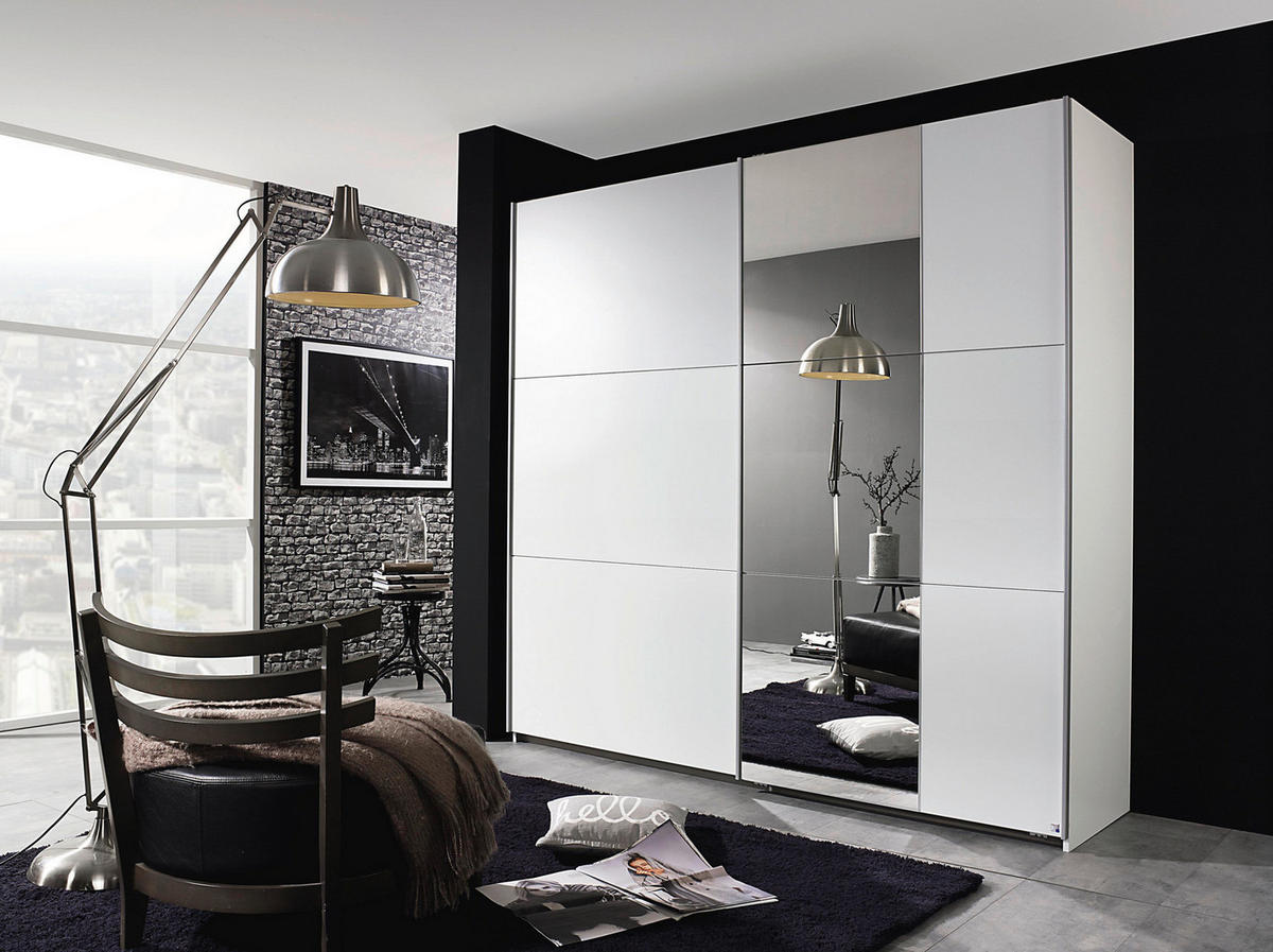 Schwebetürenschrank Kronach Alpinweiß B/H/T: ca. 218x210x59 cm Kronach - Alpinweiß (218,00/210,00/59,00cm)