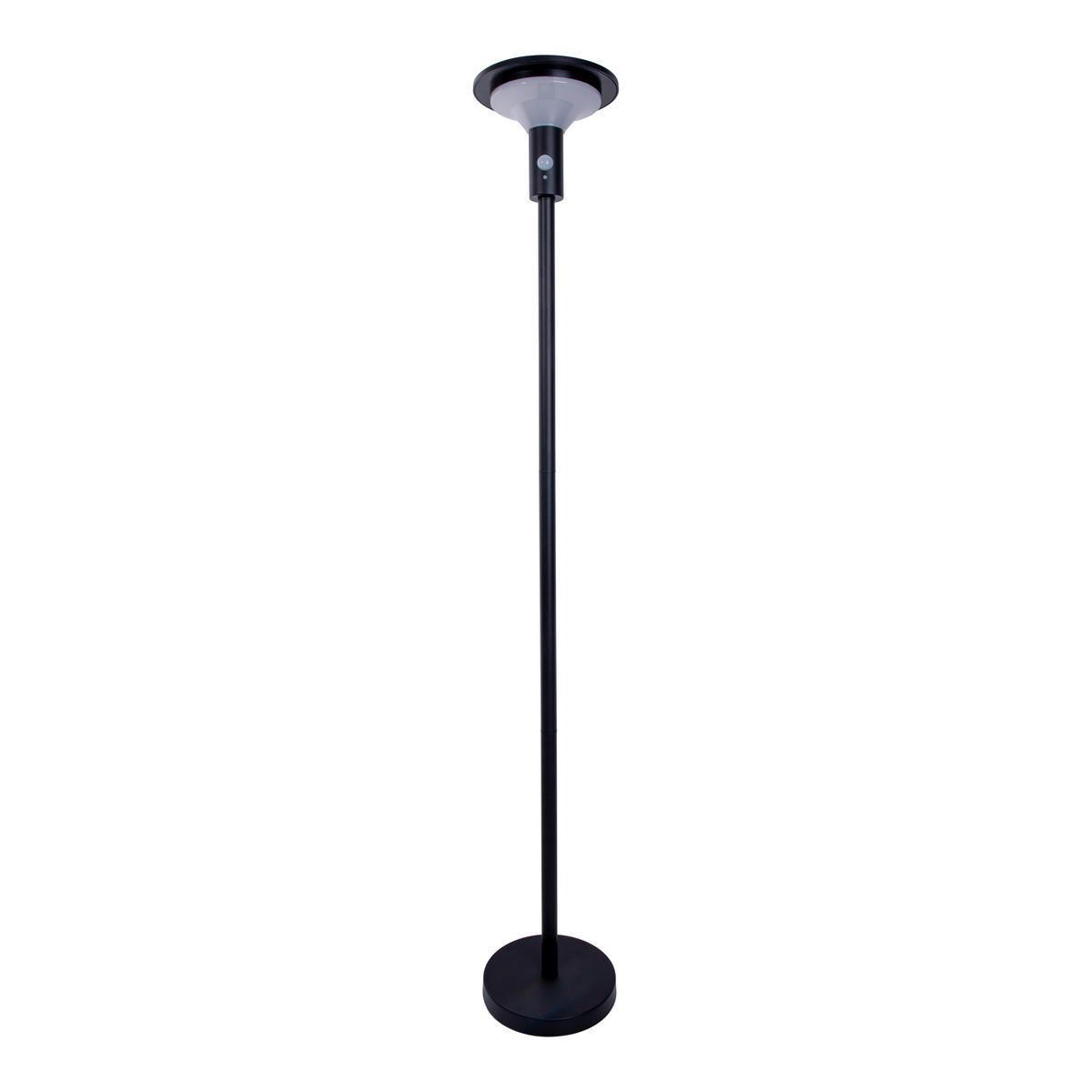 LED-Solarleuchte 2071622 schwarz Edelstahl Kunststoff H/D: ca. 140x21 cm LED Solarstehleuchte "NORA" - schwarz (21,00/140,00cm) - Näve Leuchten