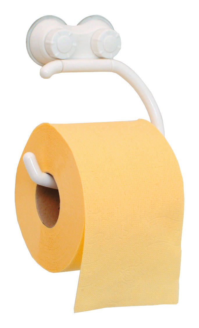 Toilettenpapierhalter weiß Kunststoff B/H/L: ca. 14x14x3 cm WC-Papierhalter 291247 - weiß (3,00/14,00/14,00cm) - Axentia