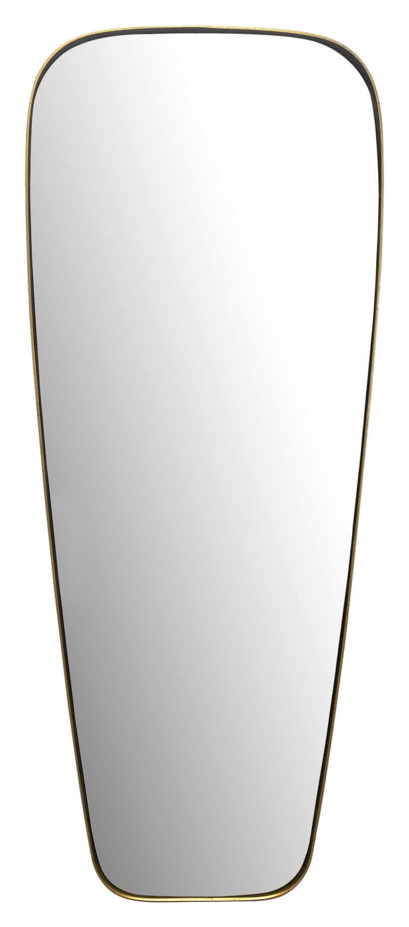 Wandspiegel gold Metall B/H/T: ca. 38x100x2,5 cm Wandspiegel - gold (38,00/100,00/2,50cm) - Wohnling