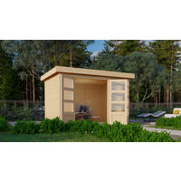 Karibu Gartenhaus Felipo 2 natur B/H/T: ca. 302x217x211 cm Felipo 2 - natur (302,00/217,00/211,00cm) - Karibu