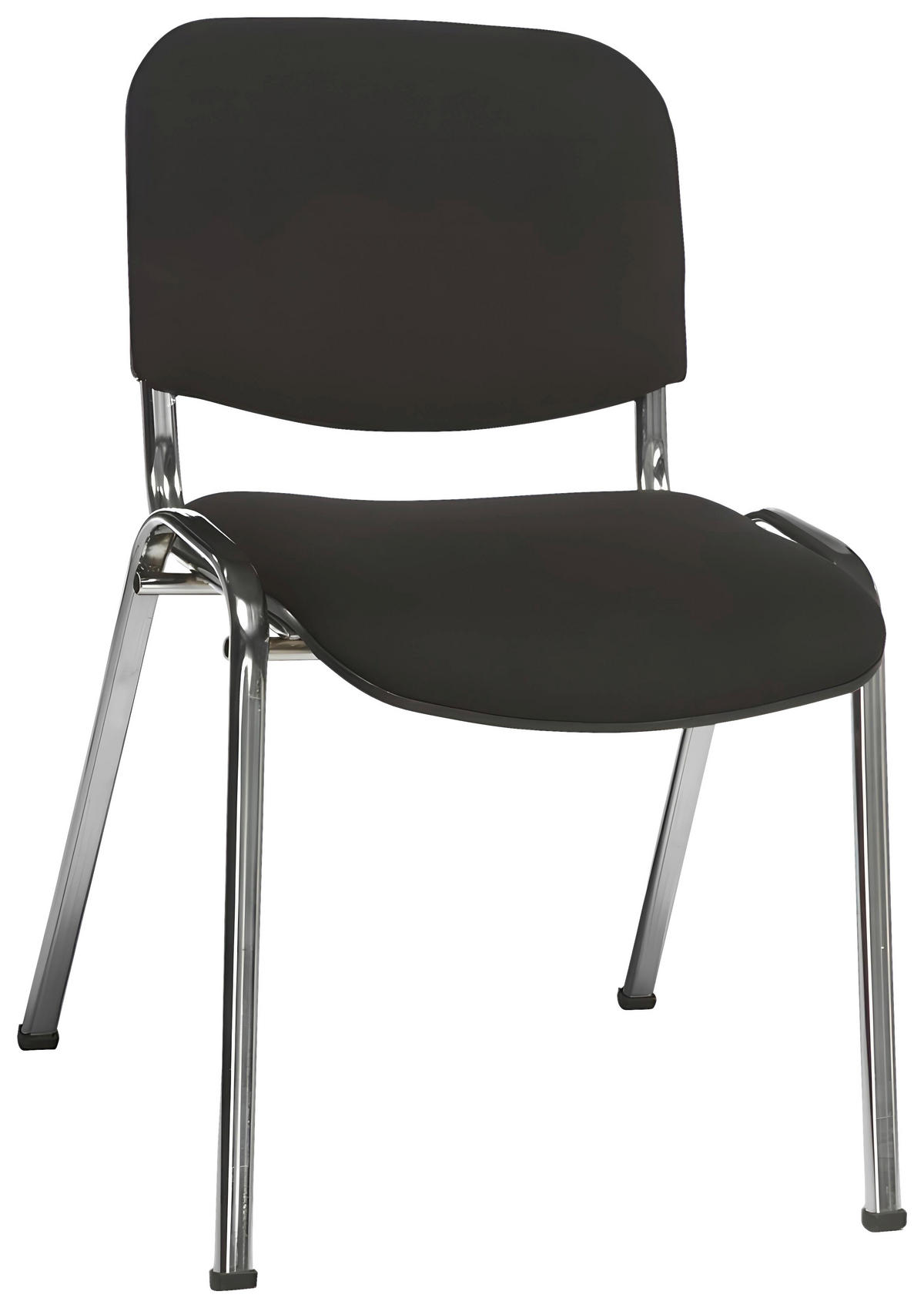 Stapelstuhl Wasa schwarz Chrom Flachgewebe Metall Wasa - schwarz/Chrom