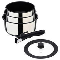 BERGNER Pfannenset Click & cook silber Edelstahl Click & cook - silber - BERGNER