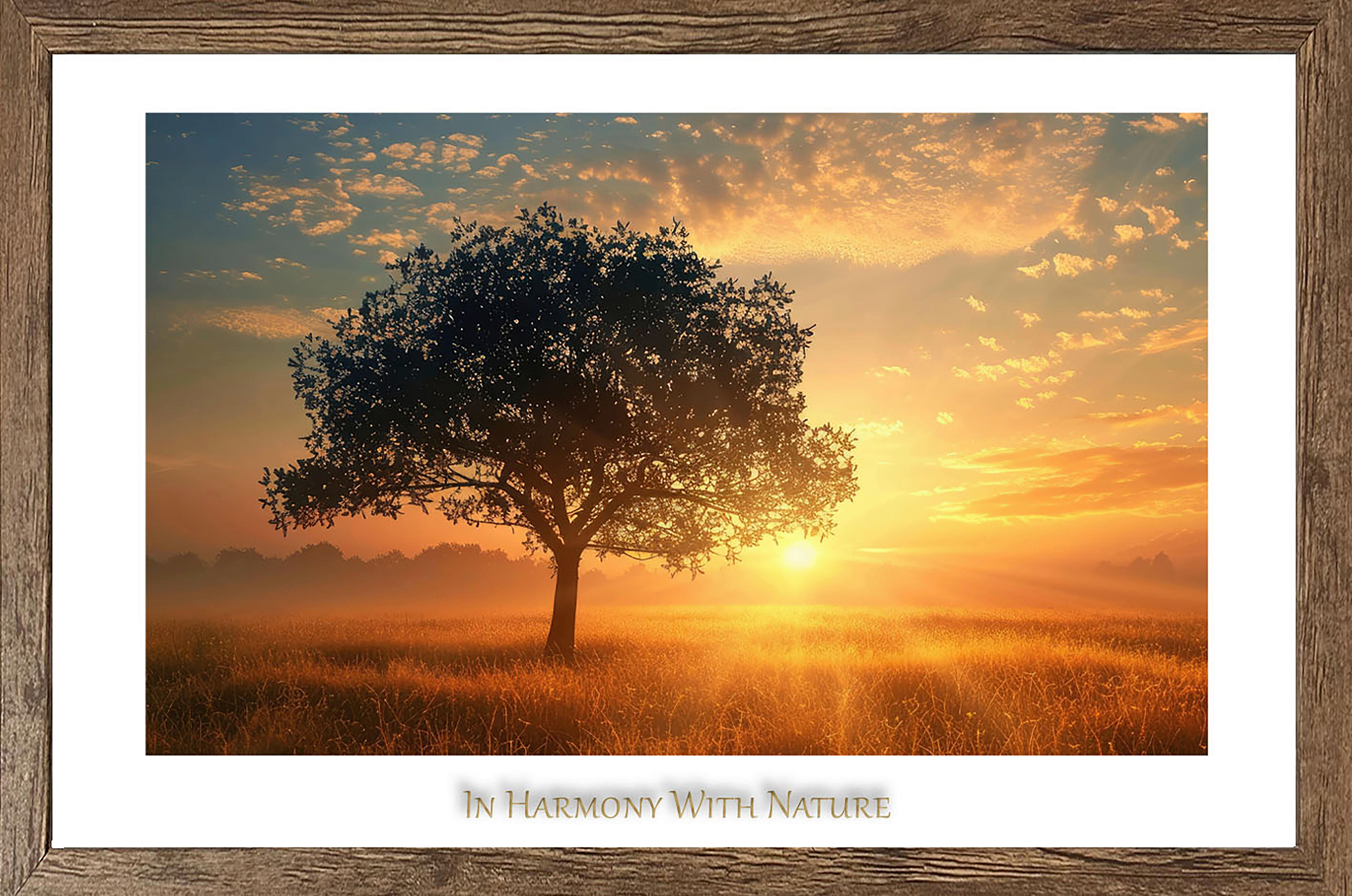 Gerahmtes Bild Baum B/H: ca. 70x50 cm Bild_Cheb 50x70cm - (70,00/50,00cm)