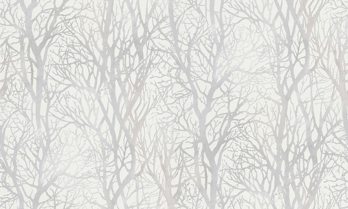 A.S.Creation Vliestapete Life 4 Wald weiß B/L: ca. 53x1005 cm Life 4 - weiß (53,00/1005,00cm) - A.S.Creation