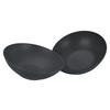 CreaTable Salatschüssel-Set Vesuvio schwarz Steinzeug D: ca. 24 cm Vesuvio - schwarz (24,00cm) - CreaTable