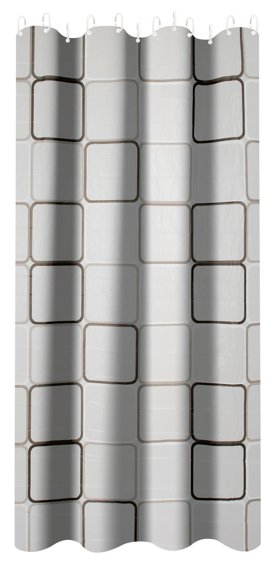 Acus Duschvorhang Window creme taupe Textil B/L: ca. 180x200 cm Window - creme/taupe (180,00/200,00cm) - Acus