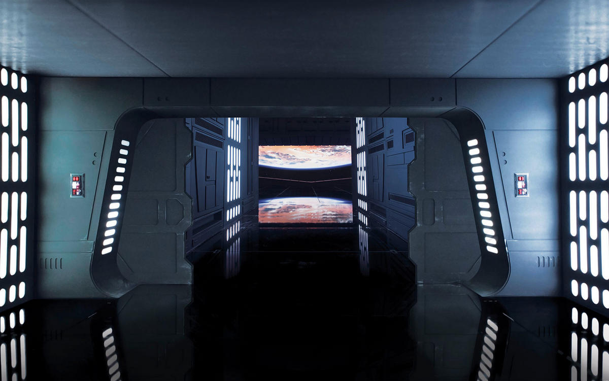Komar Fototapete Star Wars Death Star Floor B/L: ca. 400x250 cm Star Wars Death Star Floor - (400,00/250,00cm) - Komar