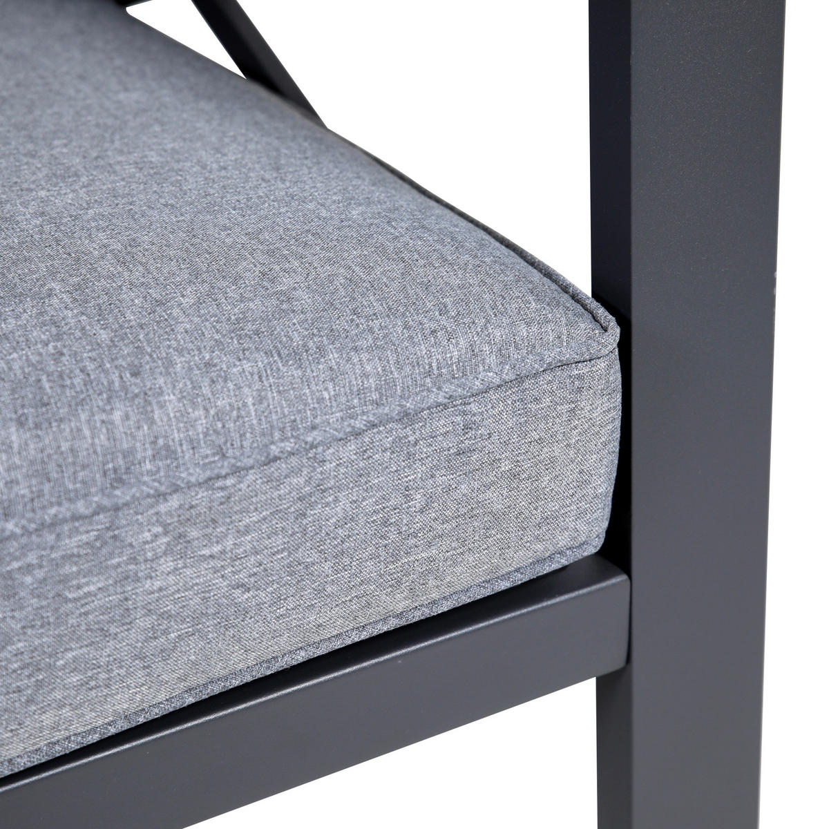 Greemotion Loungeset Amsterdam grau Stahl Amsterdam - anthrazit/grau - Greemotion