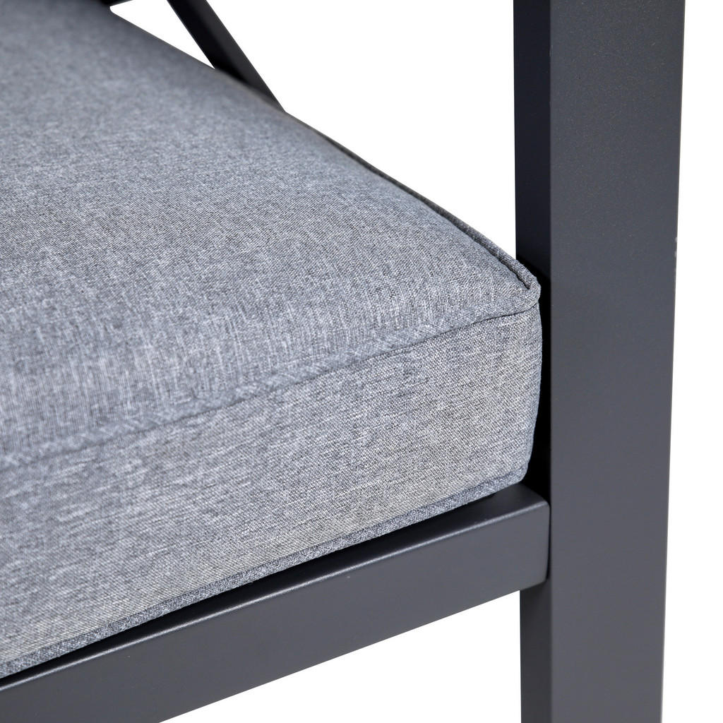 Thumbnail - Greemotion Loungeset Amsterdam grau Stahl