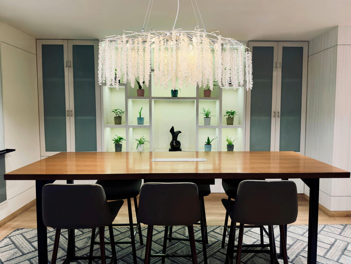 GLOBO Luster Luster-Laverne - klar/Chrom (110,00/50,00/25,50cm) - GLOBO