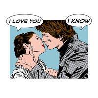 Komar Poster Star Wars Classic Comic Quote Leia Star Wars - Classic B/L: ca. 50x40 cm Star Wars Classic Comic Quote Leia - (50,00/40,00cm) - Komar