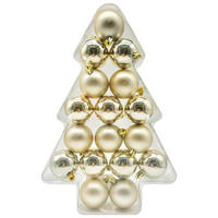 POCOline Weihnachtskugel champagner B/H/L: ca. 5x5x5 cm Weihnachtskugeln_17tlg. - champagner (5,00/5,00/5,00cm) - POCOline