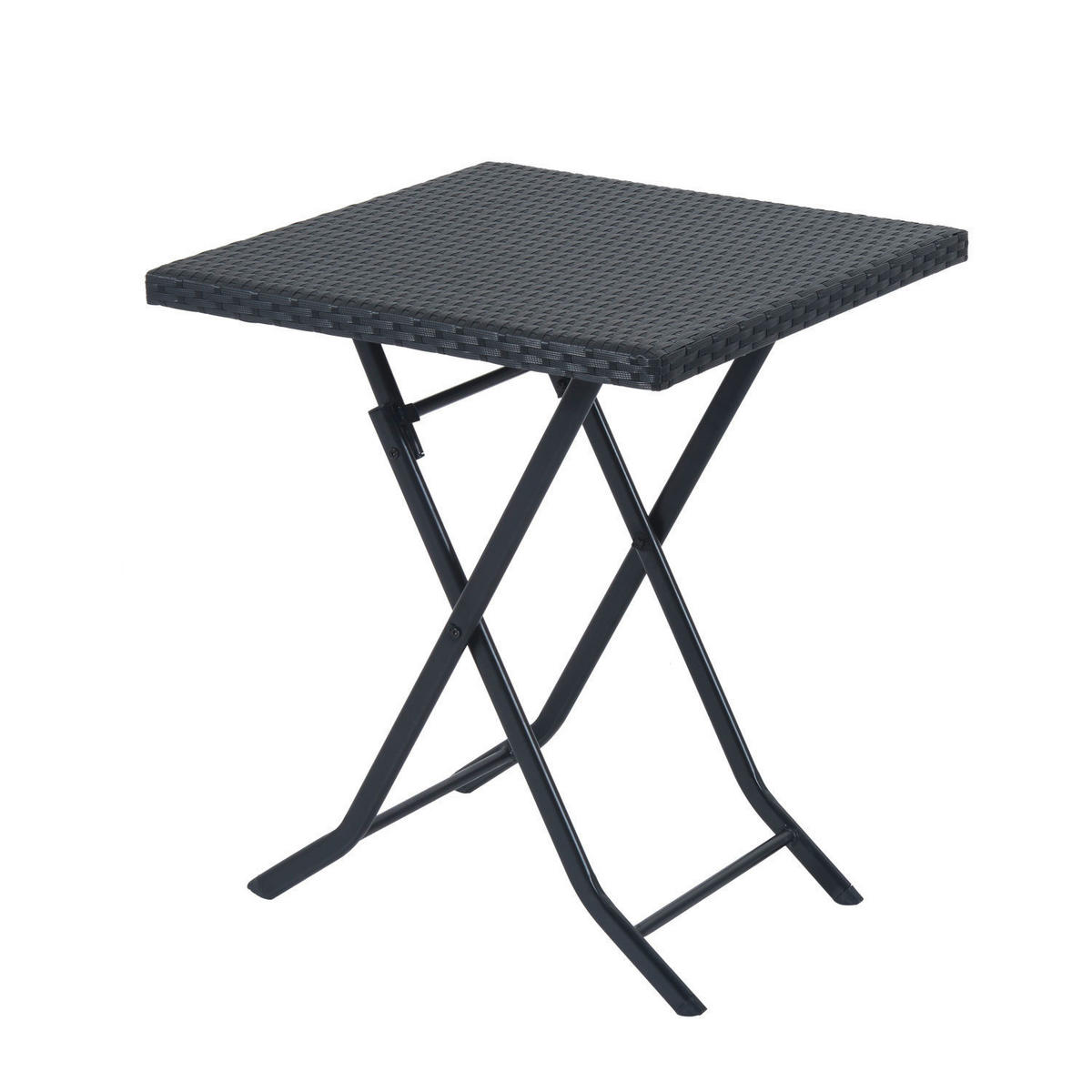 Outsunny Bistroset schwarz Metall Bistroset 3tlg. - schwarz - Outsunny