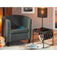 Zeitungsständer Club NY Metall B/H/T: ca. 35x40x35 cm Club NY - anthrazit (35,00/40,00/35,00cm) - Inter Link
