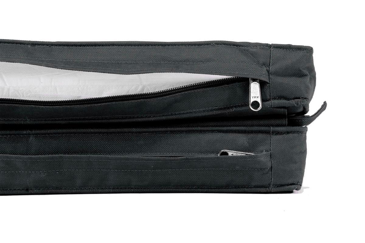 VCM Gartenliege anthrazit Teakholz B/H/L: ca. 60x90x160 cm Liegestuhl mit abnehmbaren Fußteil - anthrazit (160,00/60,00/90,00cm) - VCM