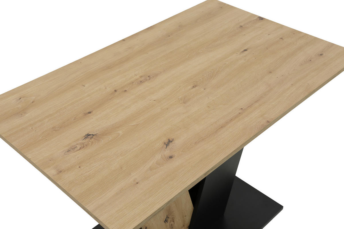 Esstisch Judith Eiche schwarz B/H/T: ca. 110x76x68 cm Judith - Eiche/schwarz (110,00/76,00/68,00cm) - Hela