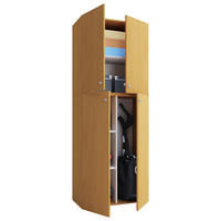 Putzschrank Lona XXL Putzschrank buche Nachbildung weiß B/H/T: ca. 70x182x39 cm Lona XXL Putzschrank - weiß/buche (70,00/182,00/39,00cm) - VCM Möbel