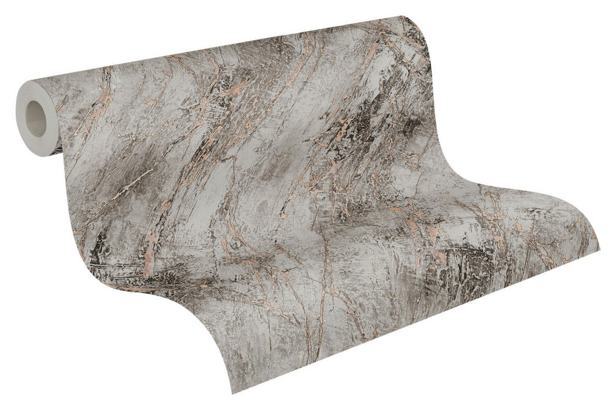 A.S.Création Vliestapete schwarz grau gold B/H/D: ca. 53x1005x8,2 cm Vliestapete - gold/schwarz (8,20/1005,00cm) - A.S.Creation