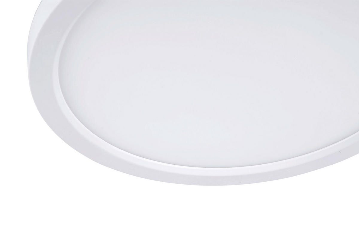 Just Light LED-Deckenpanel FLAT 15571-16 weiß Metall Kunststoff H/D: ca. 4,5x40 cm 1 Brennstellen FLAT - weiß (40,00/4,50cm) - Just Light