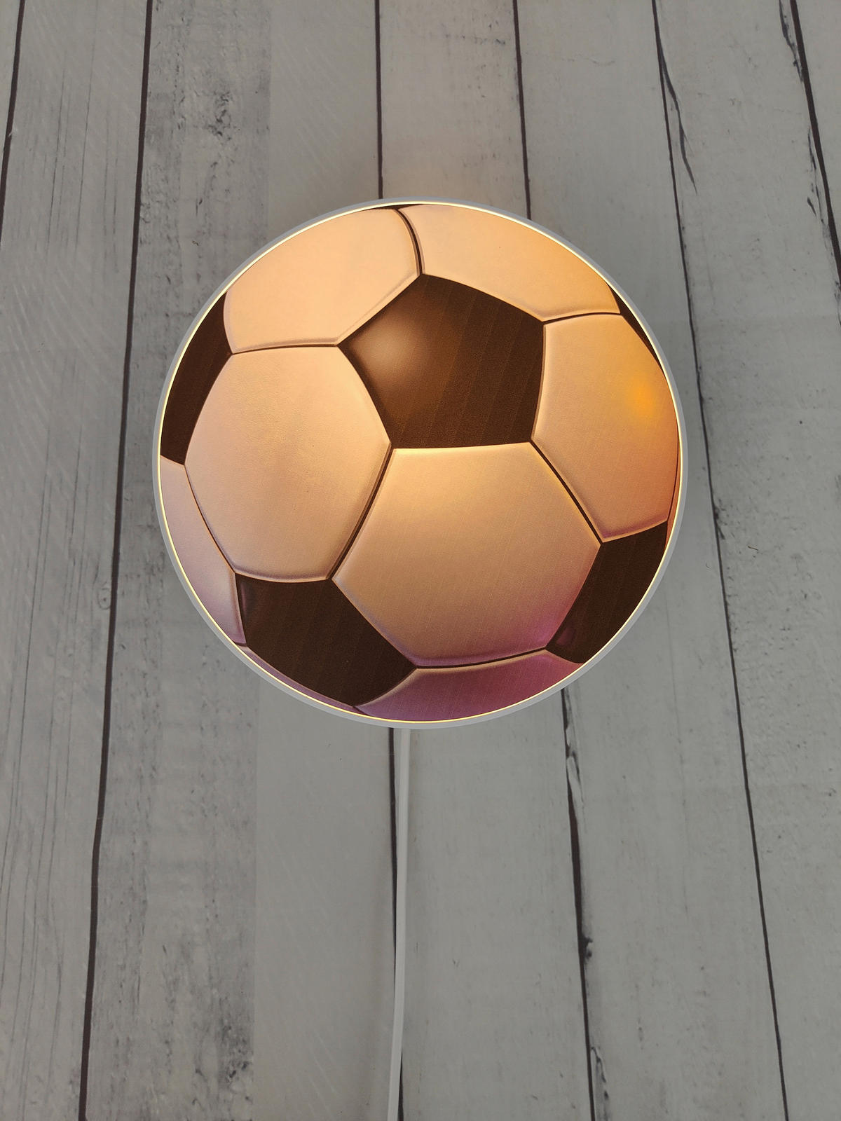 Niermann Kinderwandleuchte Fuball 40691 schwarz weiß Kunststoff Wandleuchte_Fußball - weiß/schwarz - Niermann